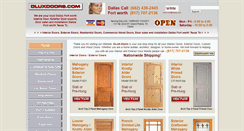 Desktop Screenshot of dluxdoors.com