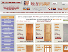 Tablet Screenshot of dluxdoors.com